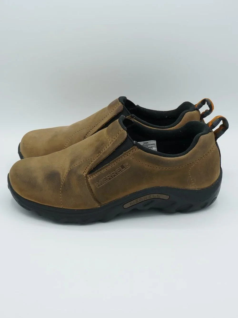 Merrell Jungle Moc Kids Size 4 Brown Suede Slip-On Shoes J95625